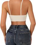 V Neck Padded Bralettes with Adjustable Straps