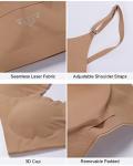 V Neck Padded Bralettes with Adjustable Straps