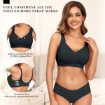 PoseFree Women's Wireless Supportive Plus Size Bra