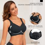 PoseFree Women's Wireless Supportive Plus Size Bra