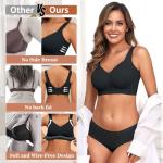 PoseFree Women's Wireless Supportive Plus Size Bra