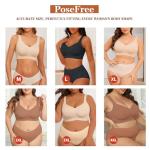 PoseFree Women's Wireless Supportive Plus Size Bra