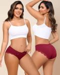 LEVAO Women's Lace Cut Out Bikini Panties 6 Pack