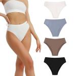 Ziboola Women's Plus Size Cotton High Waisted Briefs