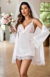 Avidlove Women's Lace Bridal Lingerie and Robe