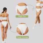 Ziboola Women's Plus Size Cotton High Waisted Briefs
