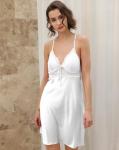 Silk Satin Lace Cami and Robe Set