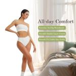 Ziboola Women's Plus Size Cotton High Waisted Briefs