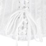 White Lace Corset Top for Women, Plus Size