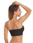 Lusait Wireless Strapless Silicone Padded Bandeau Bra