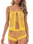 Kolagri Naughty Yellow Lingerie Set for Women