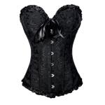 Lace-Up Overbust Corset Top for Women