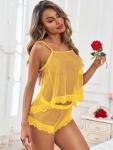Kolagri Naughty Yellow Lingerie Set for Women