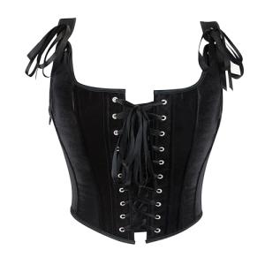 Gothic Steampunk Lace-up Corset Bustier Top