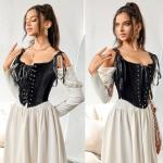 Gothic Steampunk Lace-up Corset Bustier Top