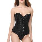 Lace-Up Overbust Corset Top for Women