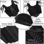 Gothic Steampunk Lace-up Corset Bustier Top