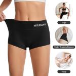 High Waisted Cotton Boy Shorts for Women - 3 Pack