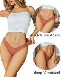 FINETOO Seamless V-Waist Thongs 6-Pack