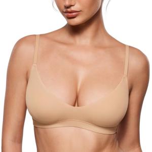 Inlyric Women's Soft Scoop Unlined Bralette - Warm Beige
