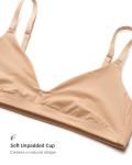 Inlyric Women's Soft Scoop Unlined Bralette - Warm Beige