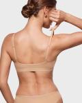 Inlyric Women's Soft Scoop Unlined Bralette - Warm Beige