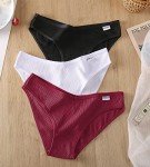 FINETOO Women's Cotton Briefs Set Sexy Underwear V Waist Underwear Comfortable Lingerie Women Seamless Hipster Multipack XS-XL