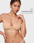 Inlyric Women's Soft Scoop Unlined Bralette - Warm Beige