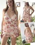 Avidlove Floral Sheer Pajama Set for Women