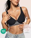 Deep V Comfortable Push-Up Bralette - Black XX-Large