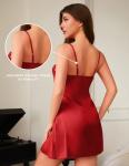 Silk Lace Babydoll Nightgown for Women