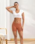 INNERSY Women's Cotton Boyshorts 3-Pack - Maple Brown