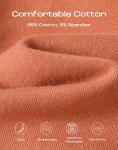 INNERSY Women's Cotton Boyshorts 3-Pack - Maple Brown