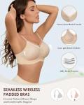 Fairy Floral Lace Wire-Free Bralette in Beige
