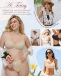 Fairy Floral Lace Wire-Free Bralette in Beige