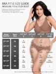 Deep V Mesh Wireless Push-Up Bra for Women