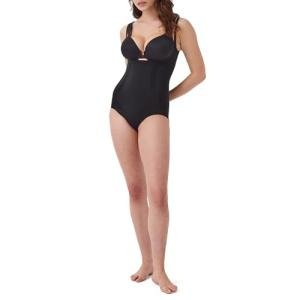 SPANX OnCore Open-Bust Brief Bodysuit - Black