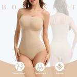 Ysabeloom Strapless Tummy Control Bodysuit Shapewear