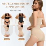 Ysabeloom Strapless Tummy Control Bodysuit Shapewear