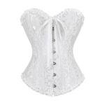 White Plus Size Victorian Corset for Women