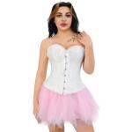 White Plus Size Victorian Corset for Women