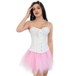 White Plus Size Victorian Corset for Women