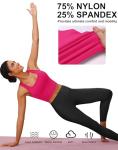 Padded Hot Pink Racerback Sports Bra for Women