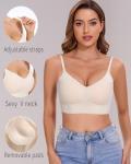 Lemolly Backless Padded Multiway Bra for Women