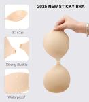 Adhesive Silicone Push Up Invisible Bra