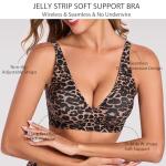 Gailife Women's Deep V Wireless Push-Up Bra