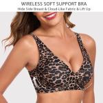 Gailife Women's Deep V Wireless Push-Up Bra