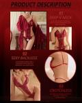 Sexy Lace Crotchless Bodysuit with Silk Robe