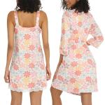 Sexy V-Neck Lace Cami and Robe Set