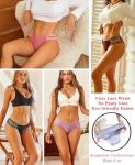 Finetoo High Cut V-Waist Lace Cheeky Bikini Pack